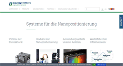 Desktop Screenshot of piezosystem.de