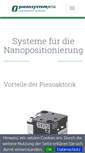 Mobile Screenshot of piezosystem.de