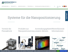 Tablet Screenshot of piezosystem.de